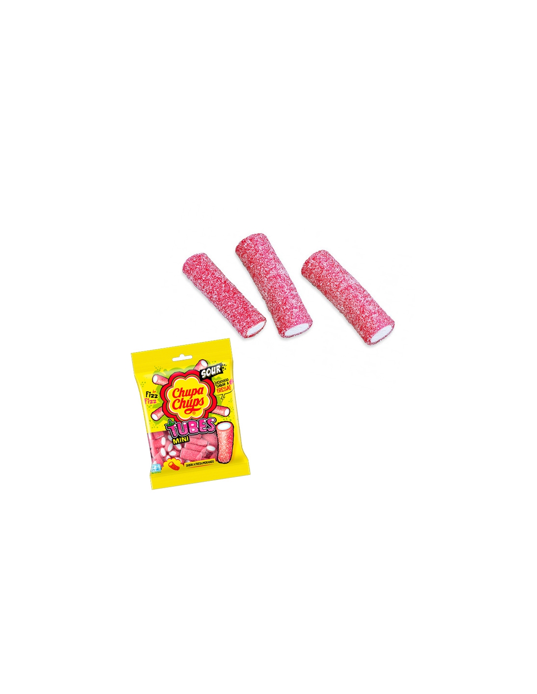 Tubes De Fresa Pica Gr Bolsitas De Chupa Chups