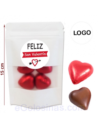 Cacao San Valentín (3 Corazones + 3 Bombones Variados)