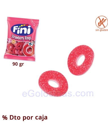 Aros Fresa Pica 90gr FINI GOLOSINAS