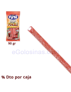 Regaliz negro relleno en tacos - Fini mini cables - 90 gr por 0,80 €