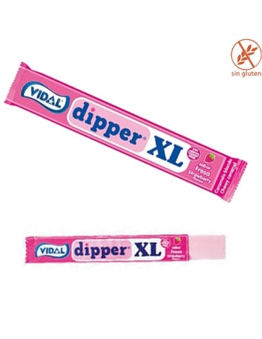 Caramelos Dipper XL Fresa 100uds Vidal Golosinas