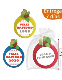 Galletas Medalla con cinta personalizadas 1ud