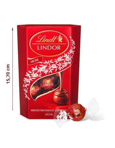 Caja Bombones Lindor Cornet Leche 200Gr (16Uds)