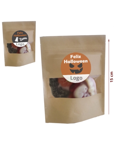 Bolsa Chuches Halloween Kraft 50Gr Personalizada