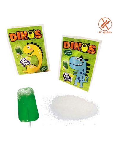 Sobres Pica Pica Dinos Lima Limón 40uds Caramelos Cerdán