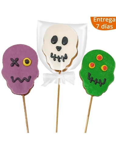 Piruleta Galleta Monstruos Halloween 1ud