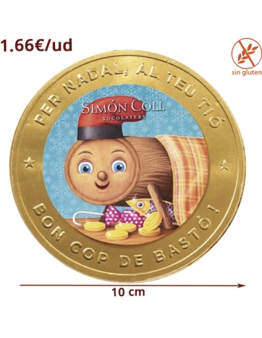 Medallón Chocolate Cagatió 100mm 15uds Simón Coll