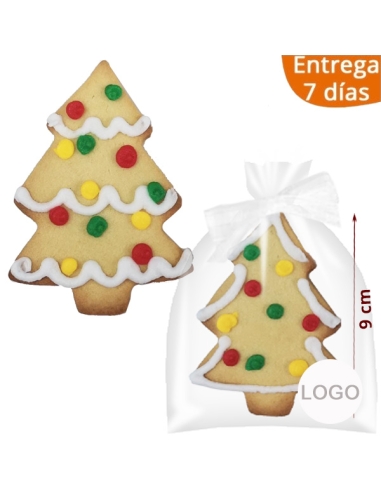 Galleta Árbol De Navidad Glasa Personalizable