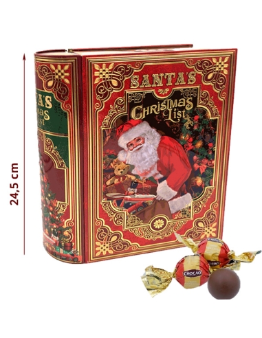 Caja Bombones Libro Grande Papa Noel 600gr Chocoday