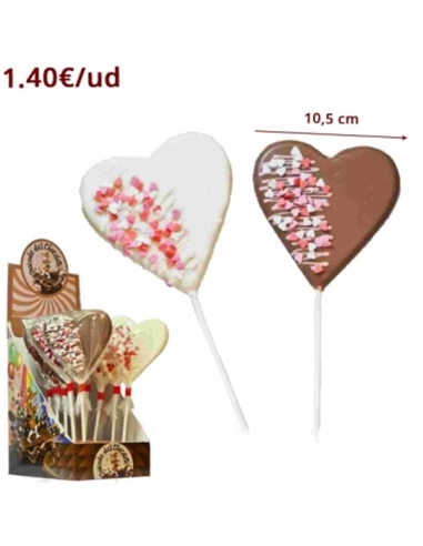 Piruleta Corazón Choconube Confeti 12uds Menudos Duendes