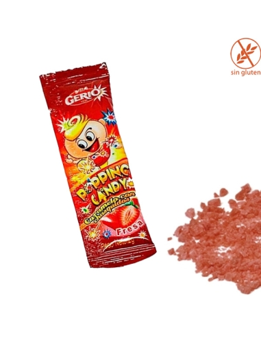 Sobres Popping Candy caramelo con chisquido 2gr 200uds Gerio