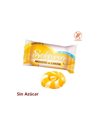 Caramelos Solano Mousse de Limón sin Azúcar 1Kg (330uds Aprox)