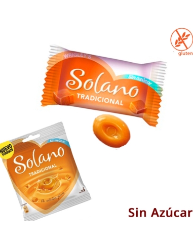 Caramelos Solano Tradicional sin azúcar 99gr 12 Bolsitas