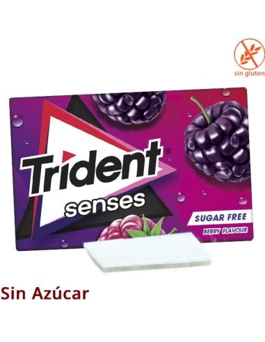 Chicle Trident Senses Mora 23gr 12 cajitas