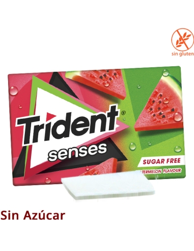 Chicle Trident Senses Sandía 12 chicles 12 cajitas