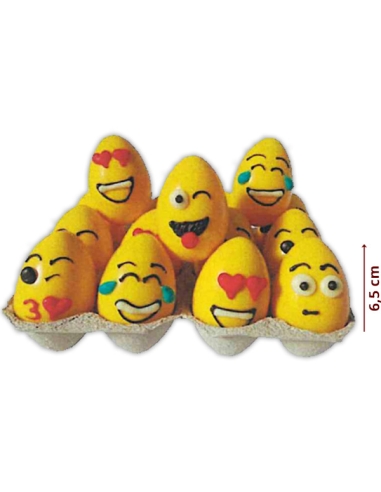 Huevos Chocolate Emoji 35Gr 12uds Agaraagar