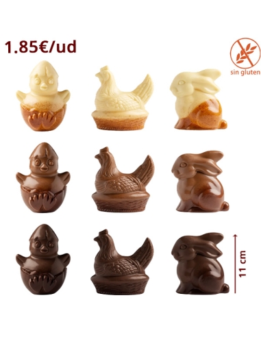 Figuras Surtidas Chocolate 30Uds 60Gr Simón Coll Pascua