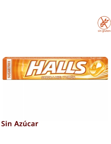 Caramelos Halls Miel y Limón sin Azúcar 32gr 20uds