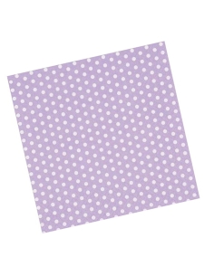 Servilletas de papel Lilas con lunares blancos 20uds