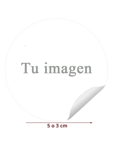 Etiqueta 5 o 3cm con tu imagen