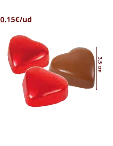 Bombones Corazón Latido Chocolate 1,5Kg Fridul (150uds aprox)