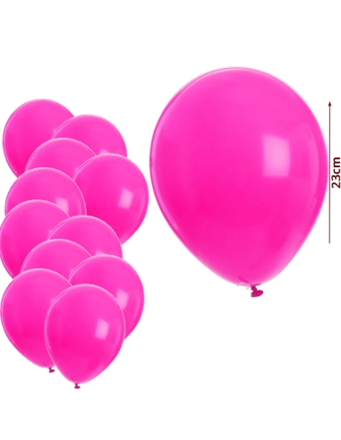 Globos de Látex Fucsia o Rosa fuerte 12uds