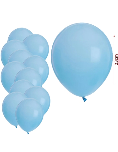 Globos de Látex Azul 23cm 12uds