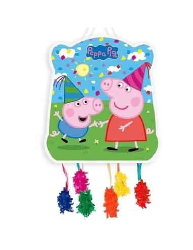 Piñata Pequeña Peppa Pig 33x46cm para Fiestas Infantiles