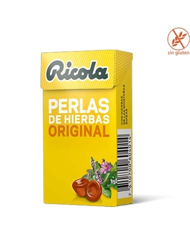 Caramelos Ricola Perlas de hierbas Suizas Original 25gr 10 cajitas