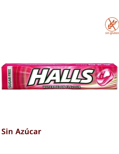 Caramelos Halls sabor Sandía sin Azúcar 32gr 20uds