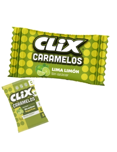 Clix Caramelos lima limón sin azúcar 20 bolsitas de 10uds