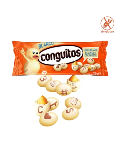 Conguitos Blancos 75gr 18uds Chocolates Lacasa