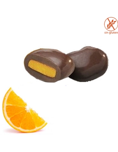 Dados Naranja con Chocolate Negro 1Kg Chocolates Lacasa