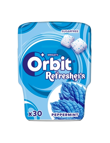 Orbit Refresher's Menta 30 chicles sin azúcar 6 botes