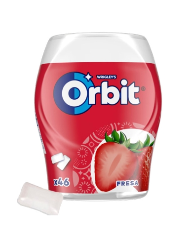 Orbit Gragea Box Fresa 46 chicles Sin Azúcar 6 Botes