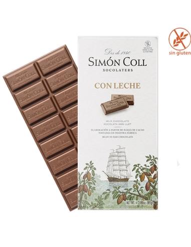 Tabletas Chocolate con Leche 85gr 10uds Simón Coll