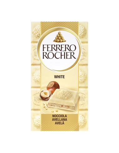 Tableta Chocolate Ferrero Blanco con avellanas 90gr 1ud