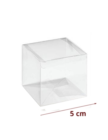 Cajas Plástico Transparente 5cm 8uds para rellenar con chuches