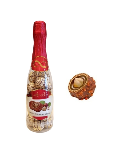 Botella rellena de bombones Avello 24uds Valdelice Chocolates