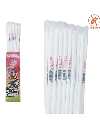 Cañas Pica Pica color Blanco 80uds Sidral