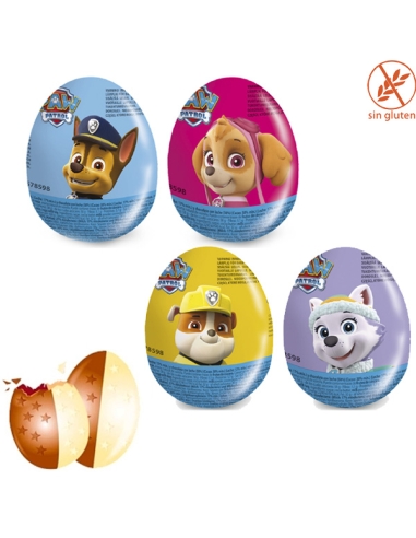 Huevos de Chocolate Patrulla Canina 24uds Cool Candies