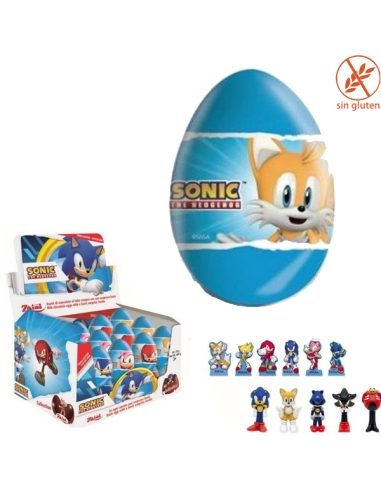 Huevos de Chocolate Sorpresa de Sonic 24uds Zaini