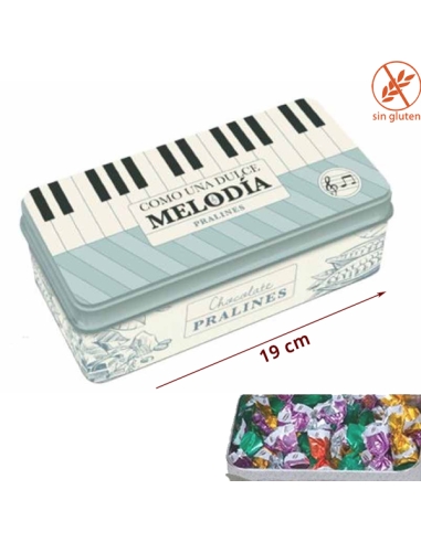 Lata caja de Bombones Melodía 125gr Fridul Chocolate