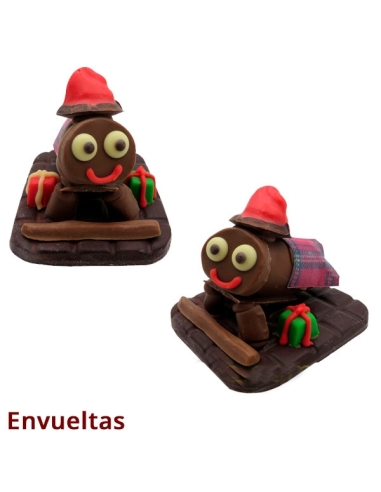 Cagatió de Chocolate Navidad 8uds envueltas