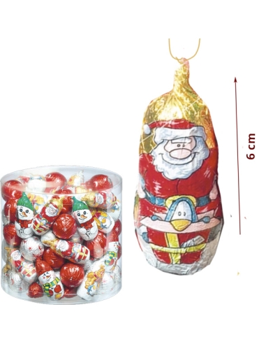 Figuras y Bolas de Colgar de Chocolates Navidad 80uds