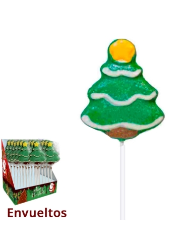 Piruleta Chocolate Árbol de Navidad 40gr 18uds