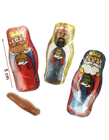 Mini Reyes Magos de Chocolate Navidad 1Kg (125uds aprox)