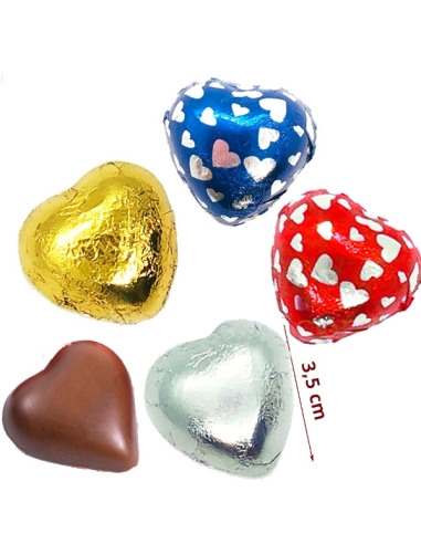 Bombones Corazón Surtidos de Chocolate 1Kg Sorini (115Uds)