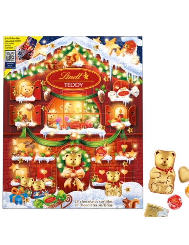 Calendario de chocolate de Osos de Lindt 170gr