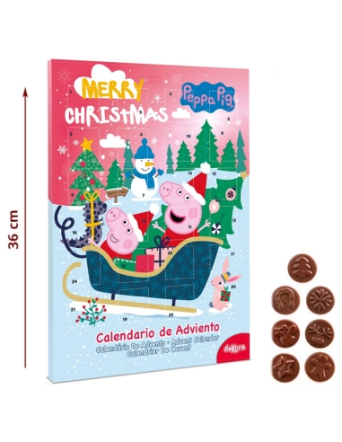 Calendario Adviento de Chocolate Peppa Pig 50Gr Dekora